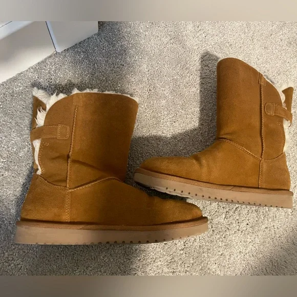 Koolaburra by UGG Strap Boots Size 8 Chestnut - Picture 4 of 8